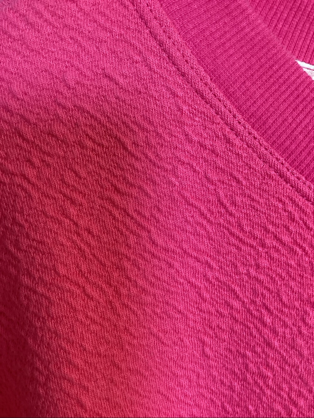 MAEVE by Anthropologie Smocked Boat Neck Jumper Top Hot Pink Size Small - Picture 6 of 10